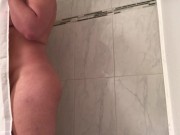 Horny amateur Arab take shower and shaved pussy & ass (get ready) 7/16