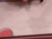 Husband Masturbating in front of the mirror