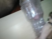 Hairy guy fucks fleshlight and cums twice VOL.3