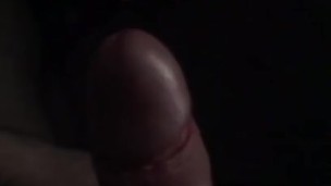 My boyfriend's slow motion jerk off with vibrating cock ring