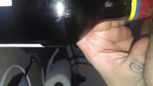 Fucking myself with a wine bottle