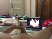 REALLY HORNY WATCHING PORN HUGE ORGASM