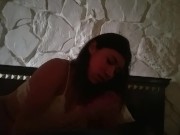 18 year old sucks dick in motel and cum hits camera lens 14/16