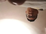 Cashmaster Aiden Lee pissing in the urinal