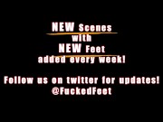 Hot blonde Roxy Raye Uses Her Feet to Make Him Cum! 1/16