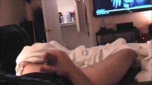 Wankin' with "New Toy" Cum Shot