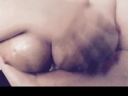 Big tit blonde oiled tit rub 11/16