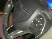 Butt ass naked driving & walking through the complex