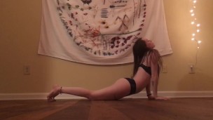 A little stretch and sexy teasing before New Years