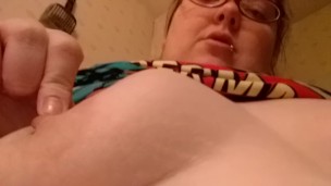 Me doing a little boob play