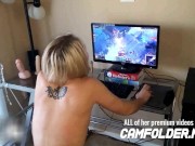 Twitch Streamer Rides Dildo While Playing League Of Legends! 8/16