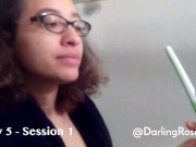 Week-long gag reflex training video diary 10/16