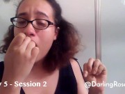 Week-long gag reflex training video diary 11/16