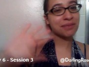 Week-long gag reflex training video diary 14/16