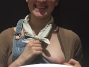 Flashing in Public Resturaunt after a couple glasses of 