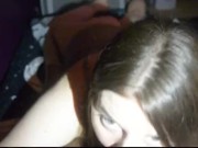 Sexy and sweet Mrs. slurps my cock 2/16