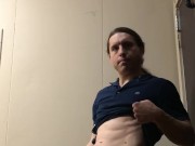 Horny Stud Masturbates to Relieve Tension in Restroom