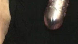 Blue Green Hair Young MILF in Glasses Solo Vibe Toy Play Juicy Wet Orgasms
