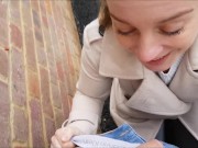 Sucking Cock & Swallowing Outside My Student Apartment