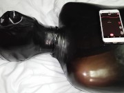 Miss Perversion, Teased & Breath Controlled in a Latex!