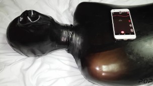 Miss Perversion, Teased & Breath Controlled in a Latex!