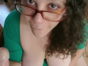 Smoking, Sucking a Thick Cock and Getting Fucked Hard 4/16