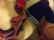 Teen slut forgot her homework