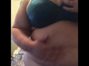 BBW Masturbates Hairy Pussy with Vibrator 3/16