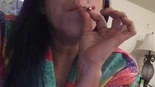 Nip Slip Wardrobe Malfunction Shows Porn Star Big Tits Smoking