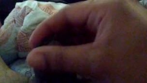 Small black cock cum