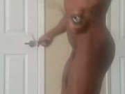 Jump roping naked with a boner (slow motion) 7/16