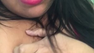 Big juicy tits teasing you in lingerie