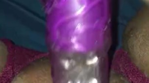 Ebony creamy masturbation