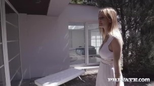 Vanessa Vaughn, debuts for Private in a trio with Belle Claire