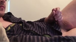 Cum on mouth and shirt