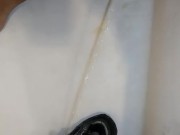 Pissing on my running shoes