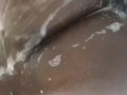 Soap Runs Over Thick Ass