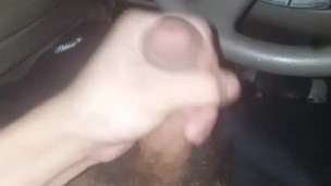 Jacking off in my car