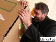 Sex robot Marica gets anally charged by Steve Holmes