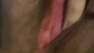 Chubby ftm plays with himself.