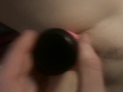 Wet pussy swollen clit deep vibrator orgasm