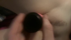 Wet pussy swollen clit deep vibrator orgasm