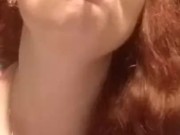 Smoking and balloon fetish teaser with sexy redhead milf