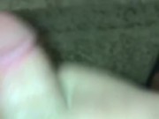 Solo jerking cumshot