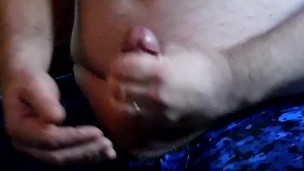wanking my big fat dick