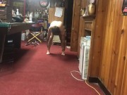 Bearded man working out naked 7/16