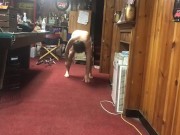 Bearded man working out naked 8/16