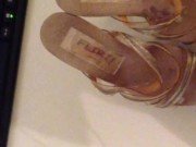 Big Cumshot on Stripper Heels