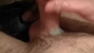Slow gentle wank with cumshot, trying to keep moans quiet