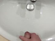 Sneaky wank & cum in shared hotel room